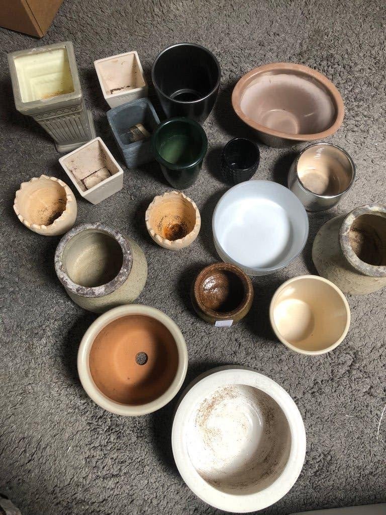 Bloempotten, Ophalen, Overige materialen, Gebruikt, Overige vormen
