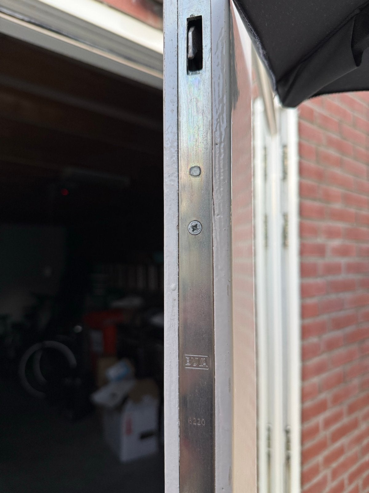 Gebruikte Buitendeur met Glas - Wit, Doe-het-zelf en Verbouw, Deuren en Horren, Ophalen, Gebruikt, 80 tot 100 cm, Buitendeur