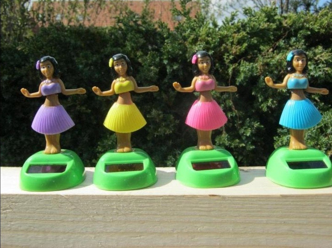 Set van 4 Hawaiiaanse Hula Danseressen op Zonne-energie, Ophalen of Verzenden, Nieuw