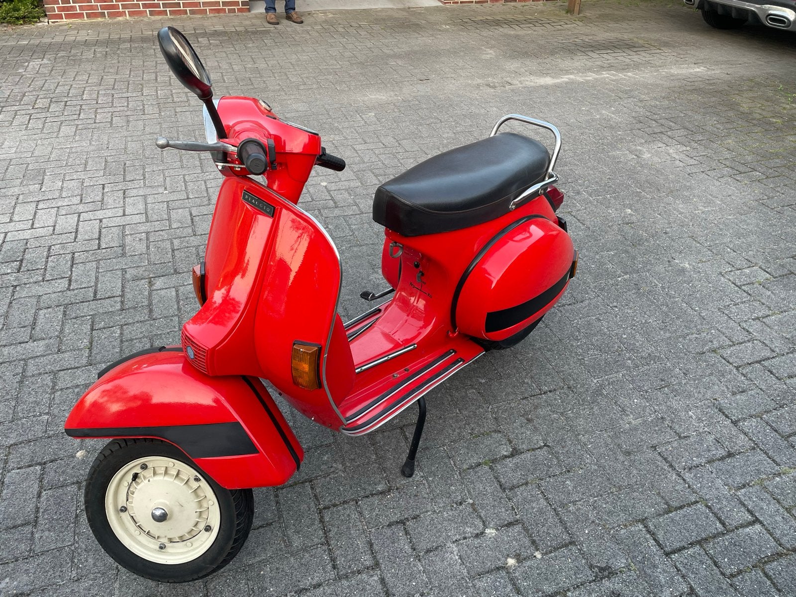 Piaggio p200e - Rood, Gebruikt, Fietsen en Brommers, Brommers | Vespa, Gebruikt, Ophalen