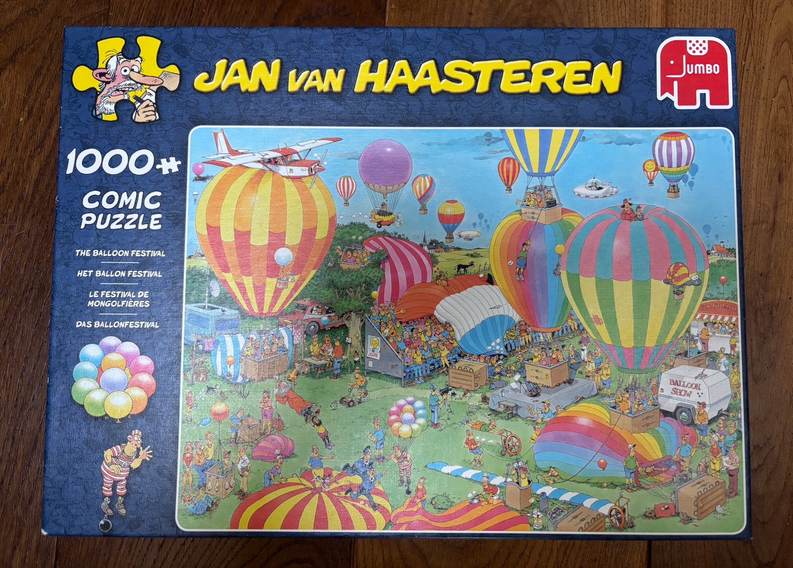 Jan van Haasteren ‘Het ballon festival’ €8,- of ruilen, Ophalen, 500 t/m 1500 stukjes, Zo goed als nieuw, Legpuzzel