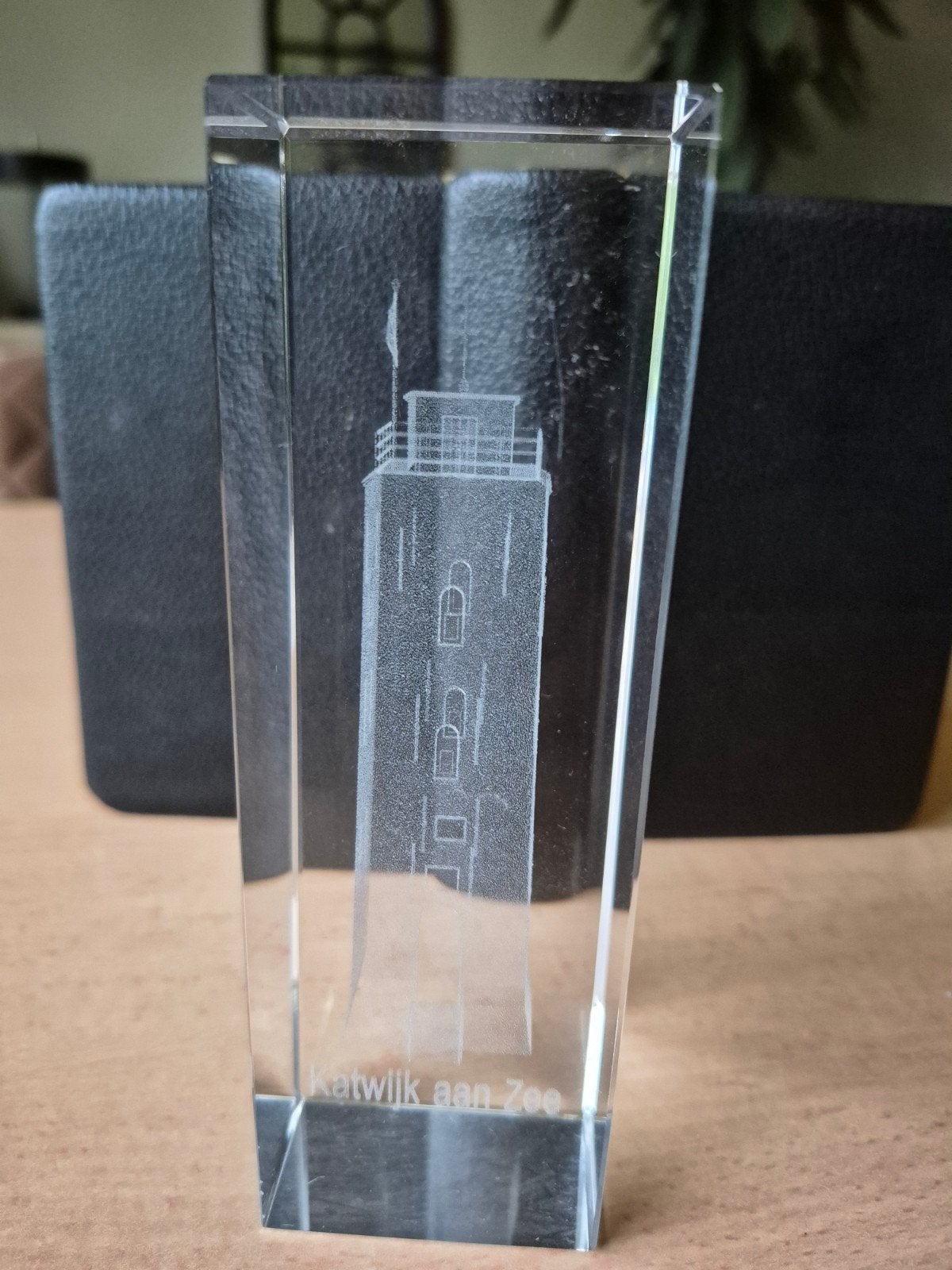 Glazen souvenir Katwijk aan Zee vuurtoren, Ophalen of Verzenden