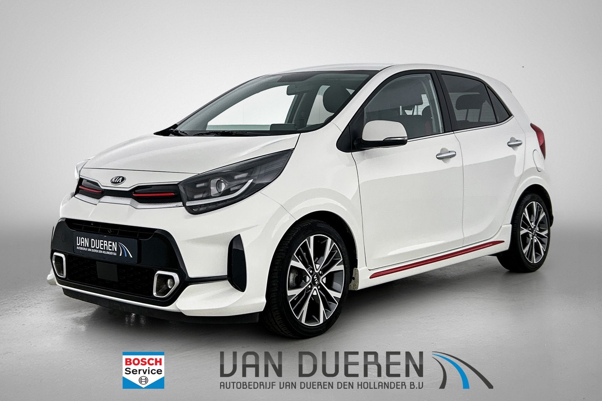Kia Picanto 1.0 DPi GT-Line Camera, CarPlay, 16”, Auto's, Gebruikt, Zwart, Wit, Leder