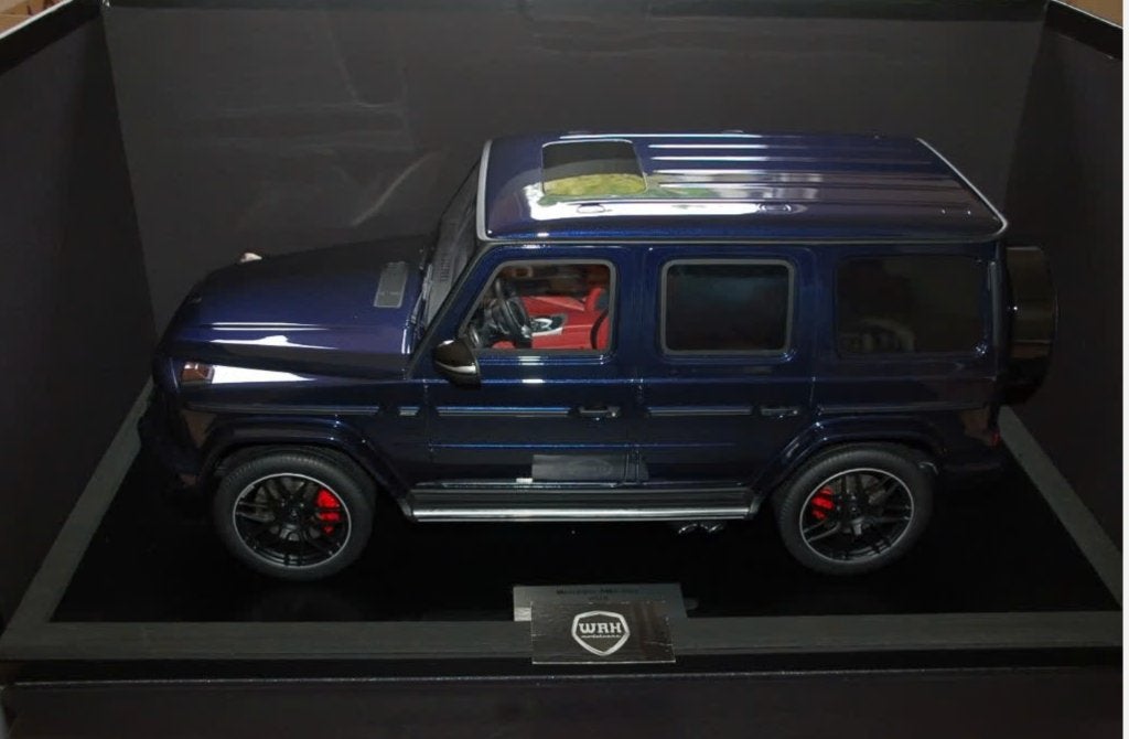 UNIEK !! 1:8 Minichamps MERCEDES G63 AMG 2018 blue LTD99 WRH, Hobby en Vrije tijd, Modelauto's | 1:5 tot 1:12, Ophalen, Nieuw