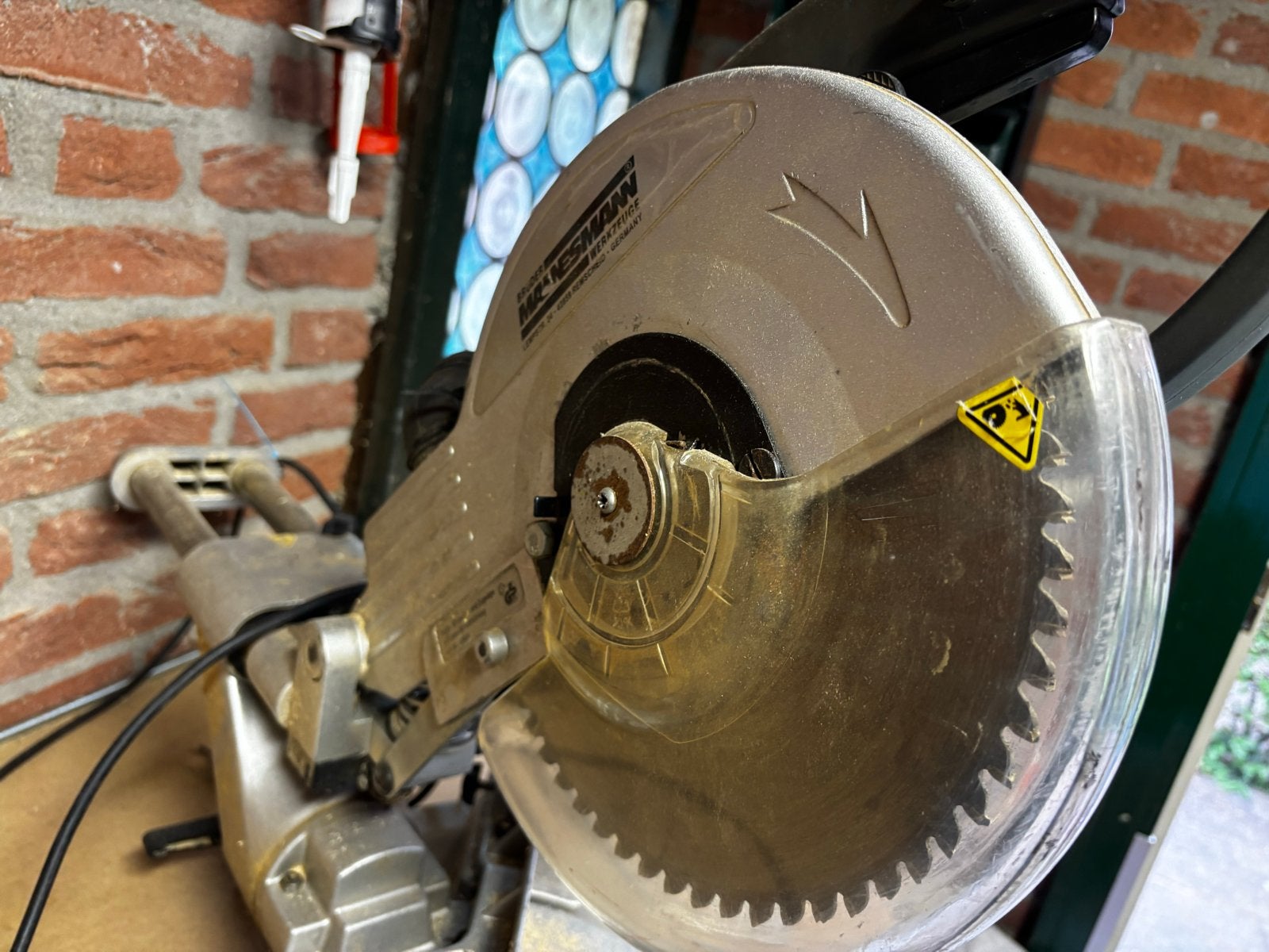 Brüder Mannesmann Afkortzaag 2100W, Ophalen, Gebruikt, 70 mm of meer, Afkortzaag
