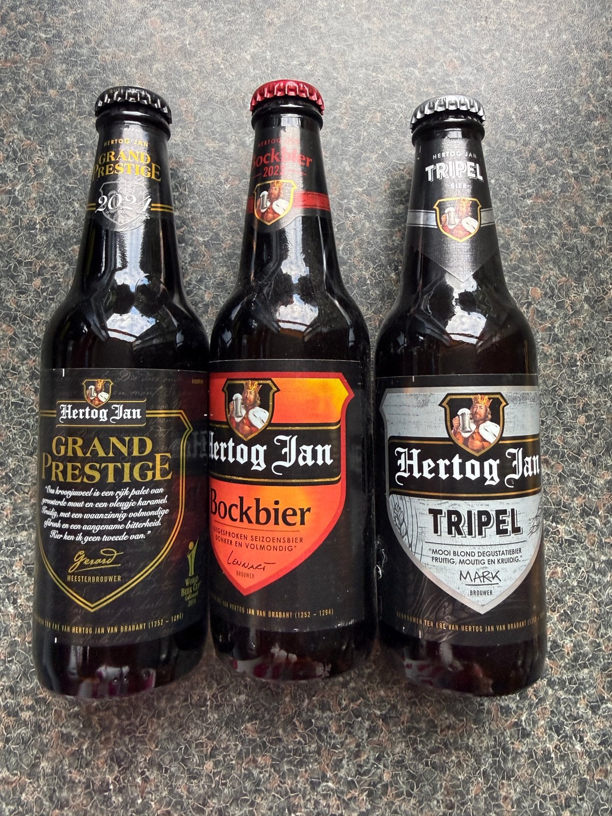 Hertog Jan Bier Collectie: Grand Prestige, Bockbier, Tripel, Ophalen of Verzenden, Zo goed als nieuw, Flesje(s), Hertog Jan