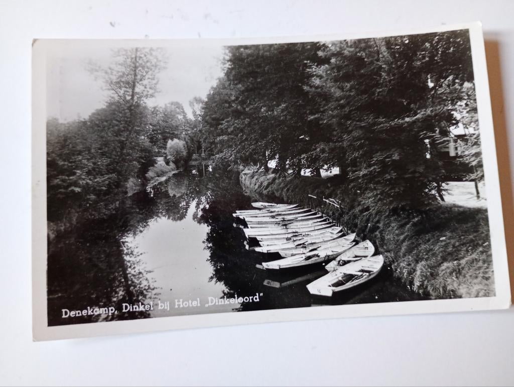 Denekamp Dinkel bij Hotel Dinkeloord 1953, Ophalen of Verzenden, 1940 tot 1960, Gelopen, Overijssel