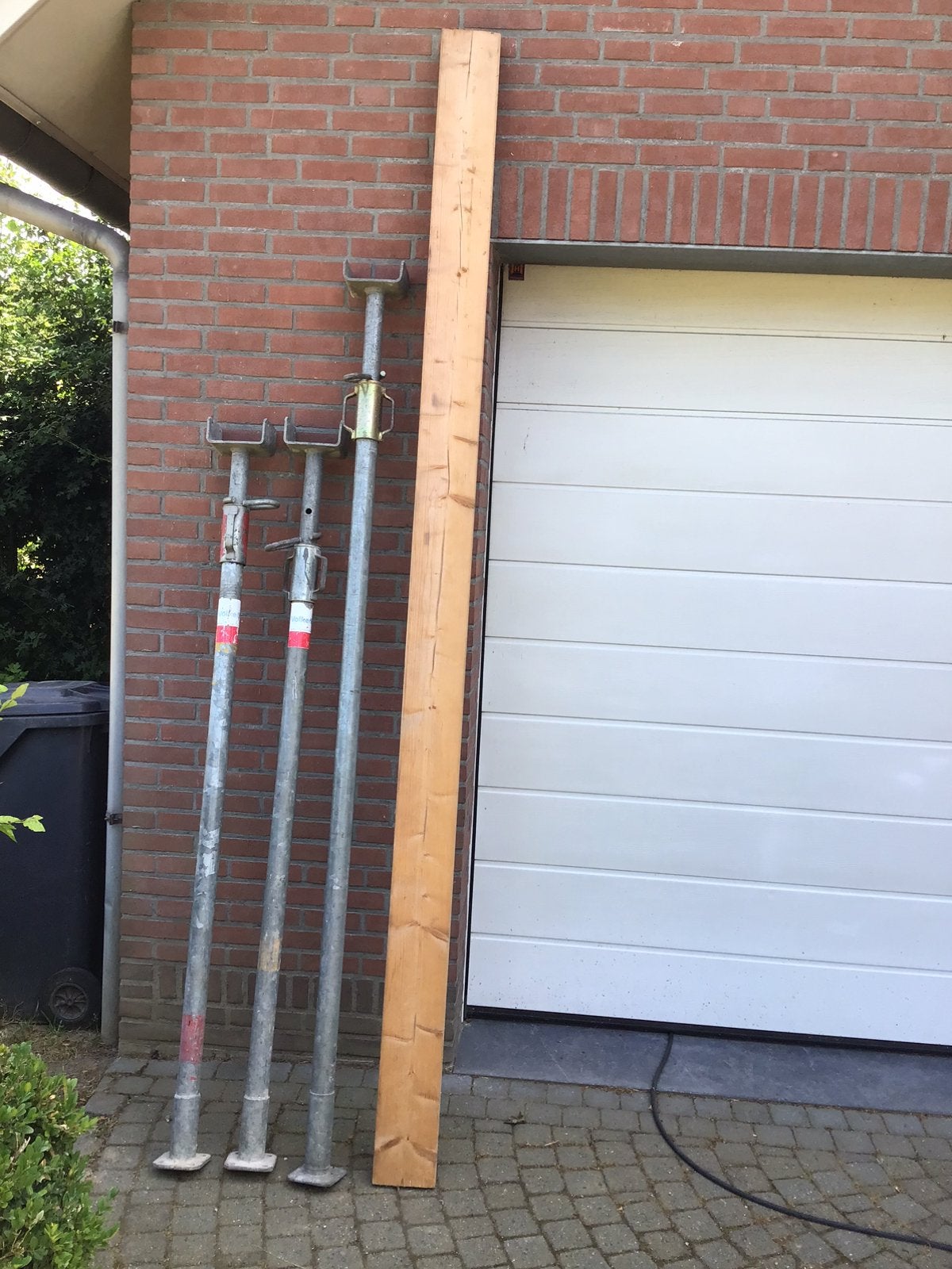 3 stempels, bouwstutten, stutten, Ophalen of Verzenden, Gebruikt, Overige typen, Minder dan 2 meter