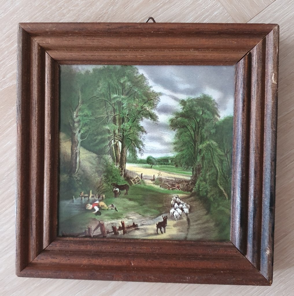 Vintage Mosa Holland Tegelschilderij, Ophalen of Verzenden