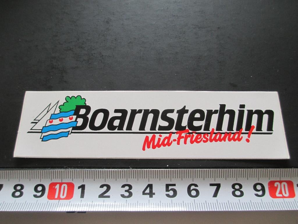 sticker boarnsterhim mid-friesland !, Ophalen, Zo goed als nieuw