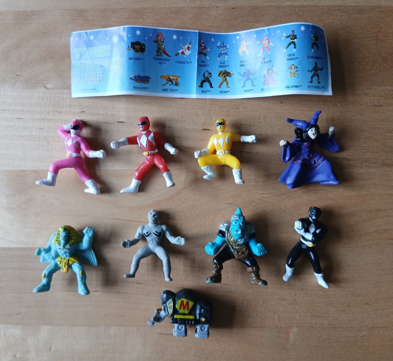 Power Rangers figuurtjes -  9 stuks, Ophalen of Verzenden, Gebruikt