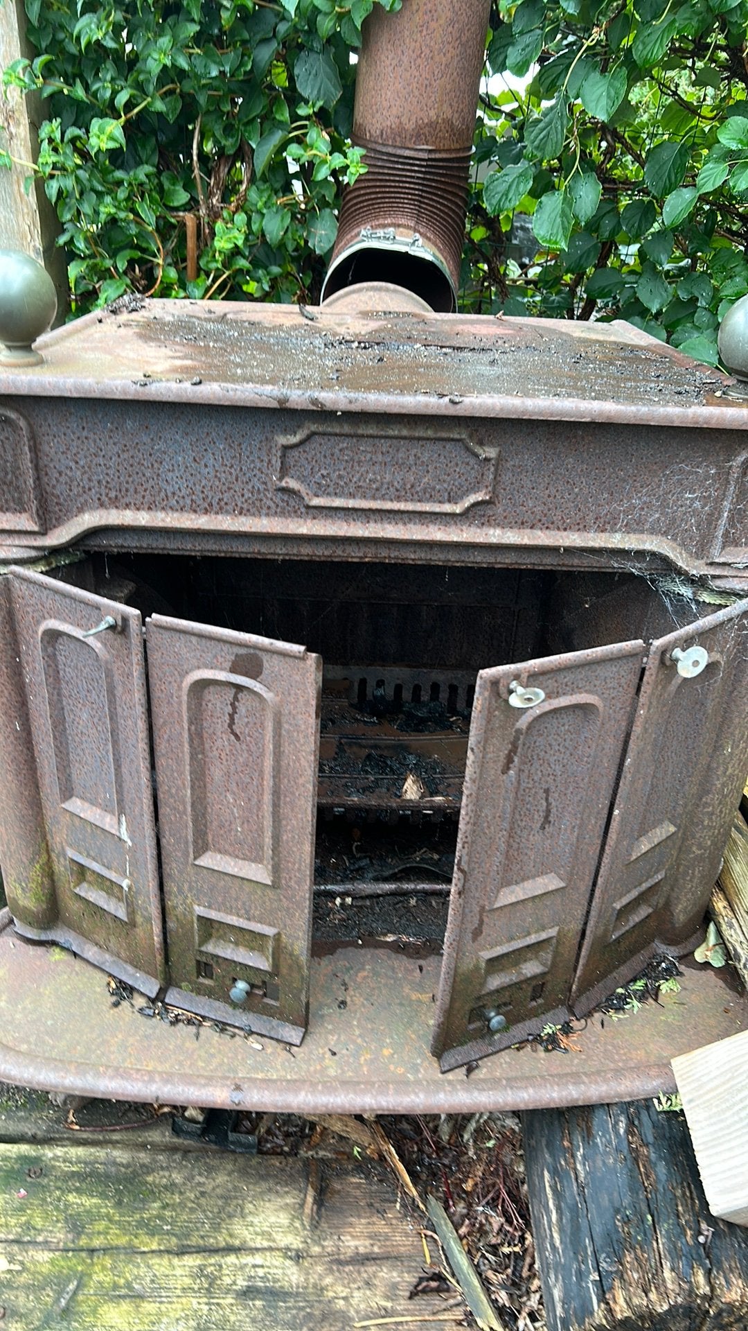 Franklin stove, Ophalen, Gebruikt