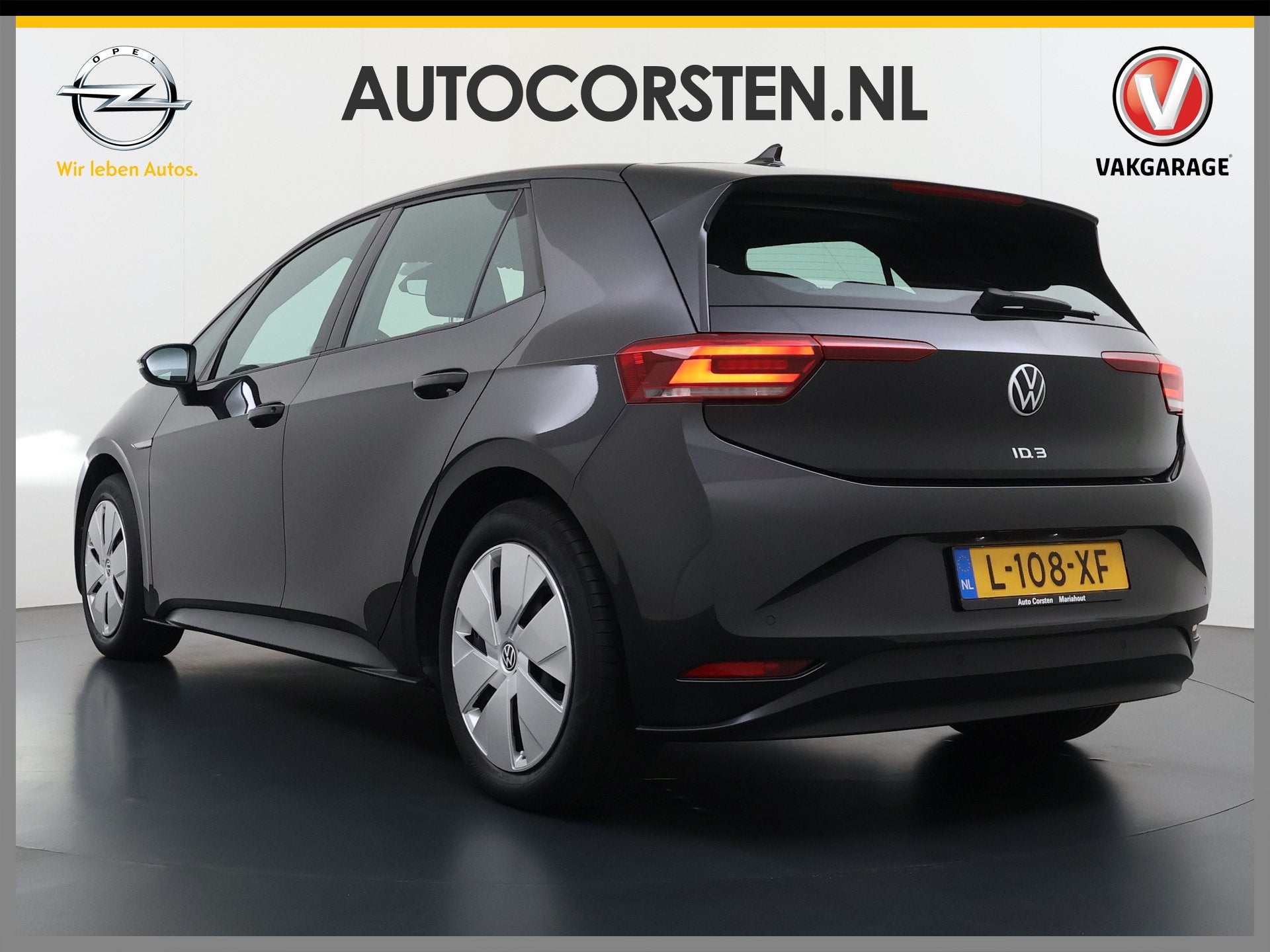 Volkswagen ID.3 Pure 45kWh SOH 92% Adap.Cruise Navi Ecc Appl, Automaat, Gebruikt, Zwart, 150 pk