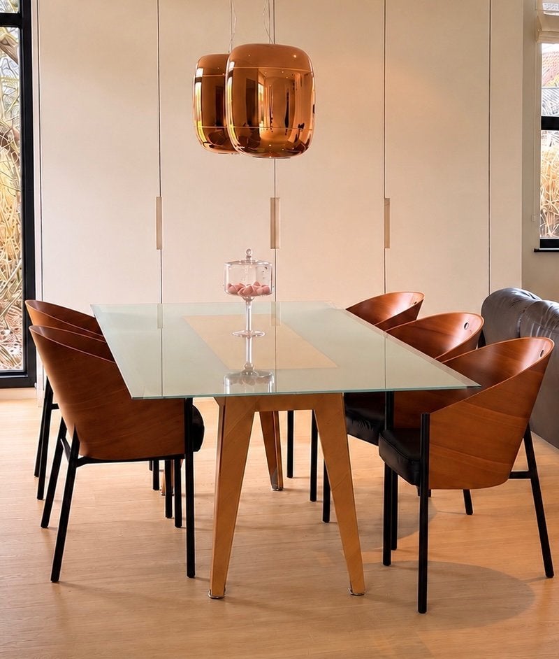 Philippe Starck eettafel “Cam El Eon”, Ophalen, Glas, Gebruikt, 200 cm of meer