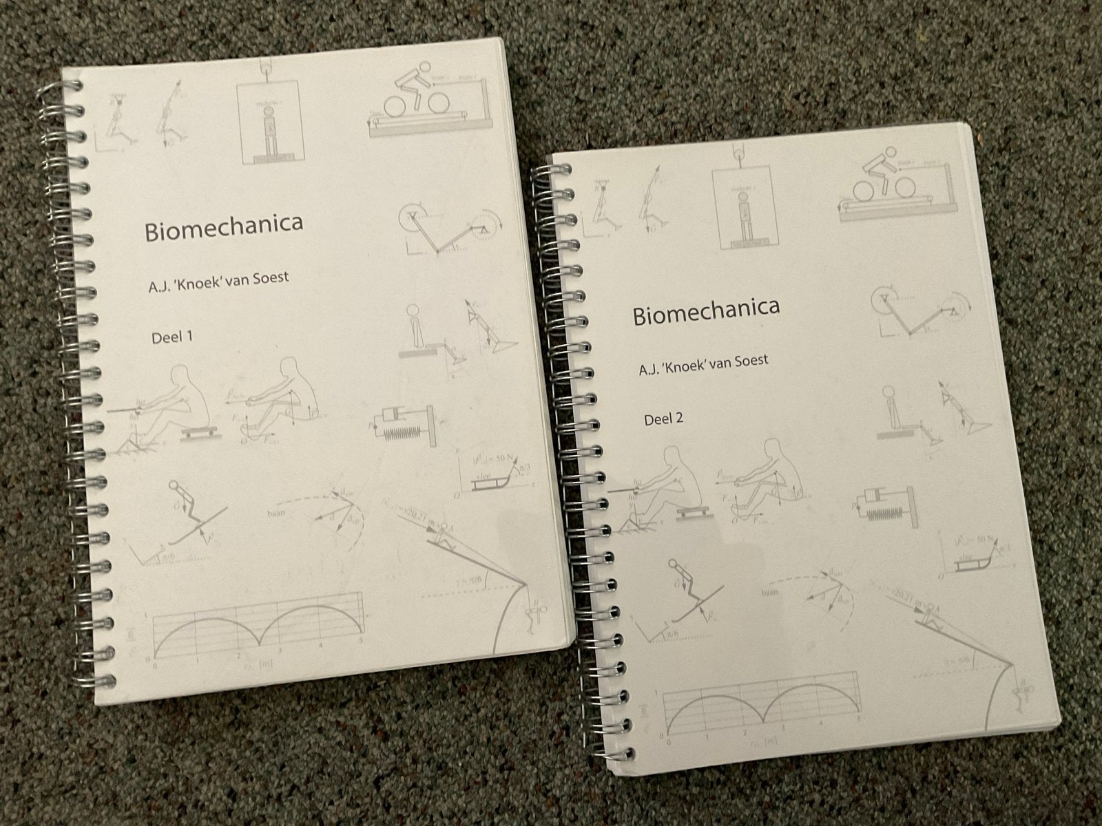 Dictaten Biomechanica Deel 1 & 2 - A.J. 'Knoek' van Soest, Boeken, Ophalen of Verzenden, Beta, Zo goed als nieuw, WO