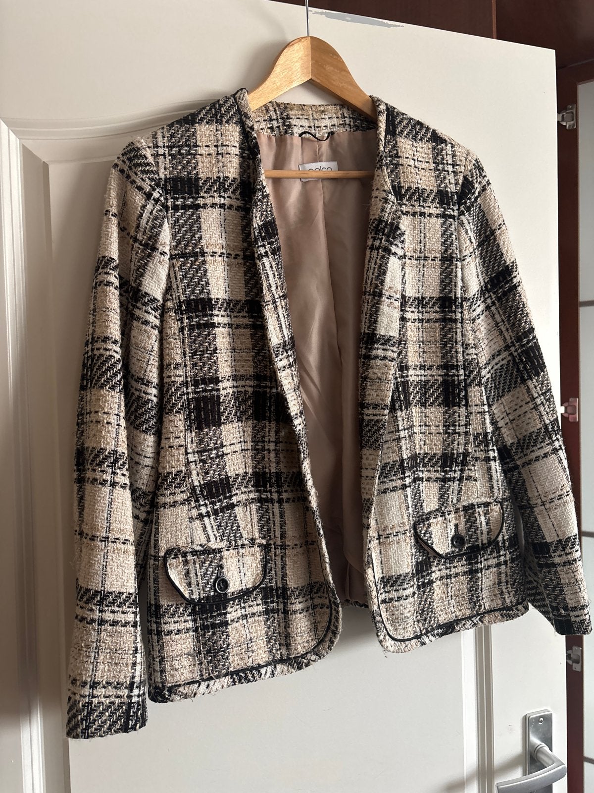 Geruite blazer maat 40 - Gelco, Maat 38/40 (M), Meerkleurig, Ophalen of Verzenden, Zo goed als nieuw