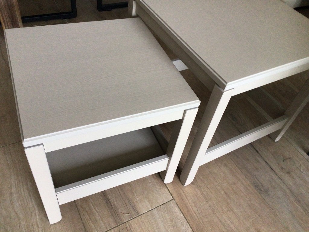 Bijzet tafeltjes, Minder dan 55 cm, Vierkant, Zo goed als nieuw, Hout