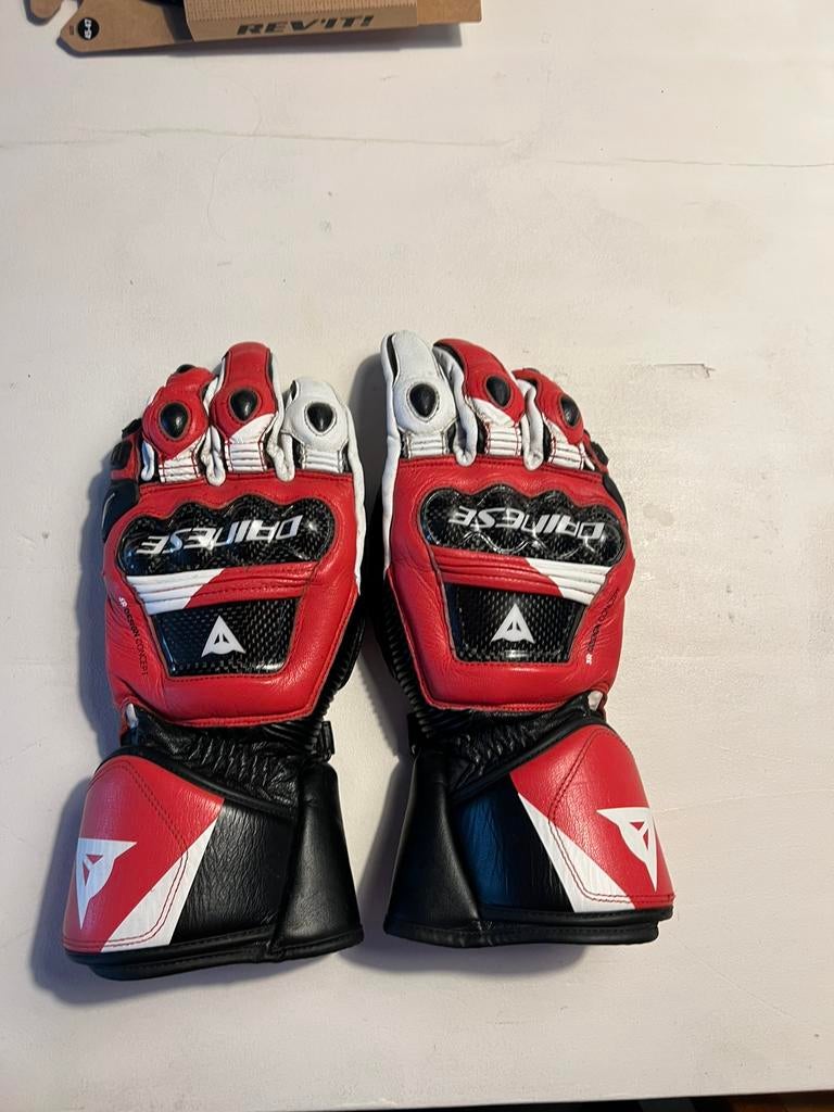 Dainese race motor handschoenen 3XL/XXXL rood/wit/zwart, Motoren, Kleding | Motorkleding, Ophalen, Tweedehands, Heren, Handschoenen