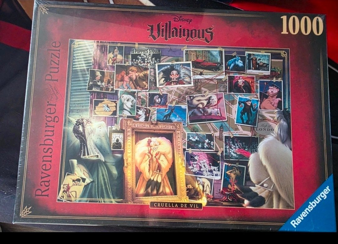 Ravensburger Disney Villainous Cruella de vill, Ophalen of Verzenden, 500 t/m 1500 stukjes, Nieuw, Legpuzzel