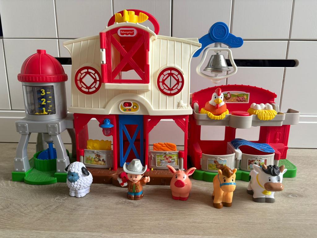 Fisher-price dierenverzorgings boederij met geluid, Ophalen of Verzenden, Zo goed als nieuw, Speelset, Met geluid
