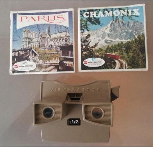retro view master met plaatjes Parijs en Chamonix, Verzamelen, Ophalen, Overige typen