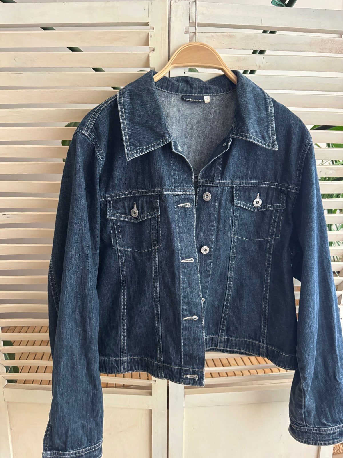 Vroom & Dreesmann spijkerjas XXL, Kleding | Dames, Grote Maten, Ophalen of Verzenden, Zo goed als nieuw, Blauw, Jas of Mantel