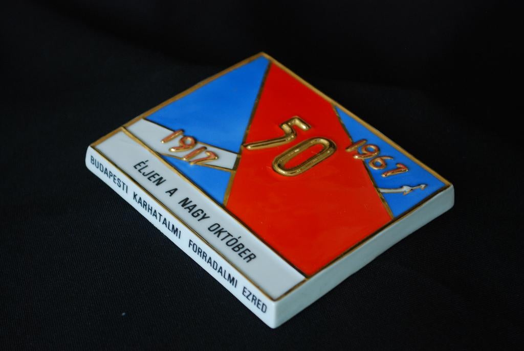 Lang leve de Grote Oktober Revolutie CCCP 1917-67 Porselein, Antiek en Kunst, Ophalen of Verzenden