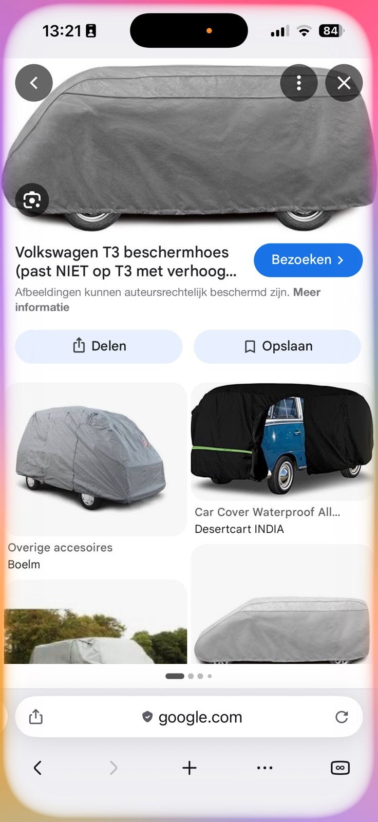 Autohoes T1, Ophalen, Zo goed als nieuw