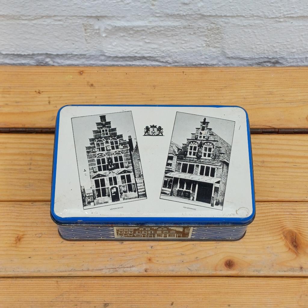 Vintage blik Bakkerij Stolwijk, Ophalen of Verzenden, Gebruikt, Koek(jes), Overige merken