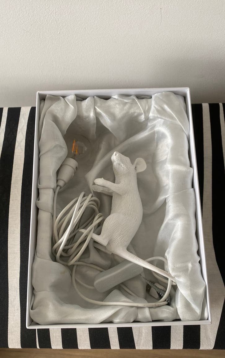 Lampje, mouse lamp wit (Seletti), Ophalen of Verzenden, Zo goed als nieuw, Wit