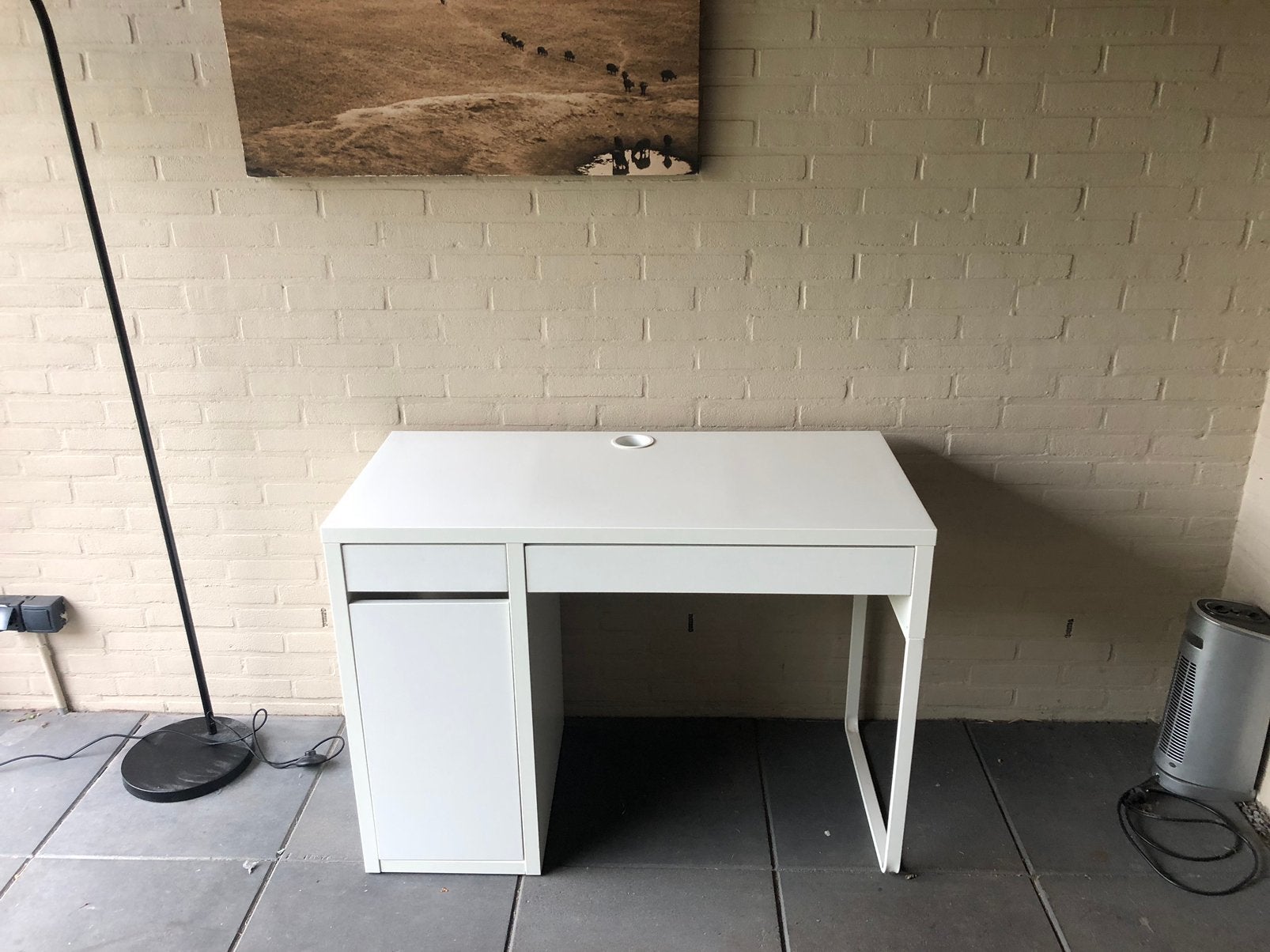 Ikea bureau Micke, Ophalen, Gebruikt, IKEA, Wit