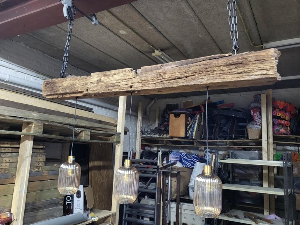 Antieke balk lamp, Ophalen, Minder dan 50 cm