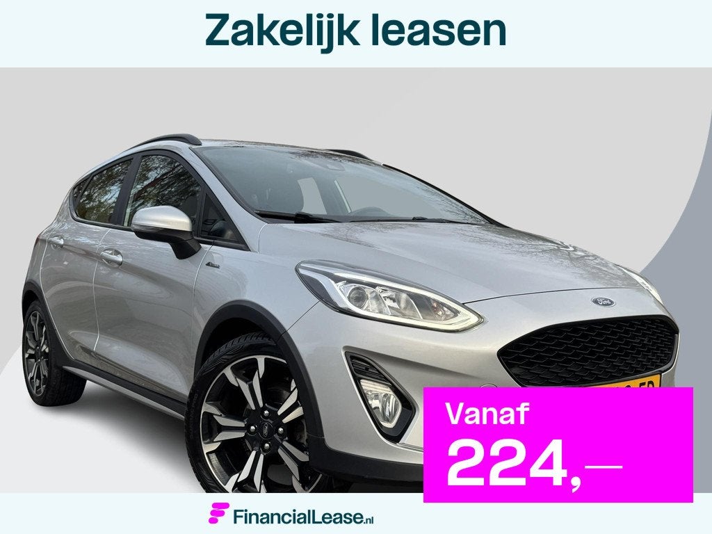 Ford Fiesta 1.0 EcoBoost Active X 95pk 18 inch velgen | Stoe, Voorwielaandrijving, Stof, Gebruikt, Euro 6