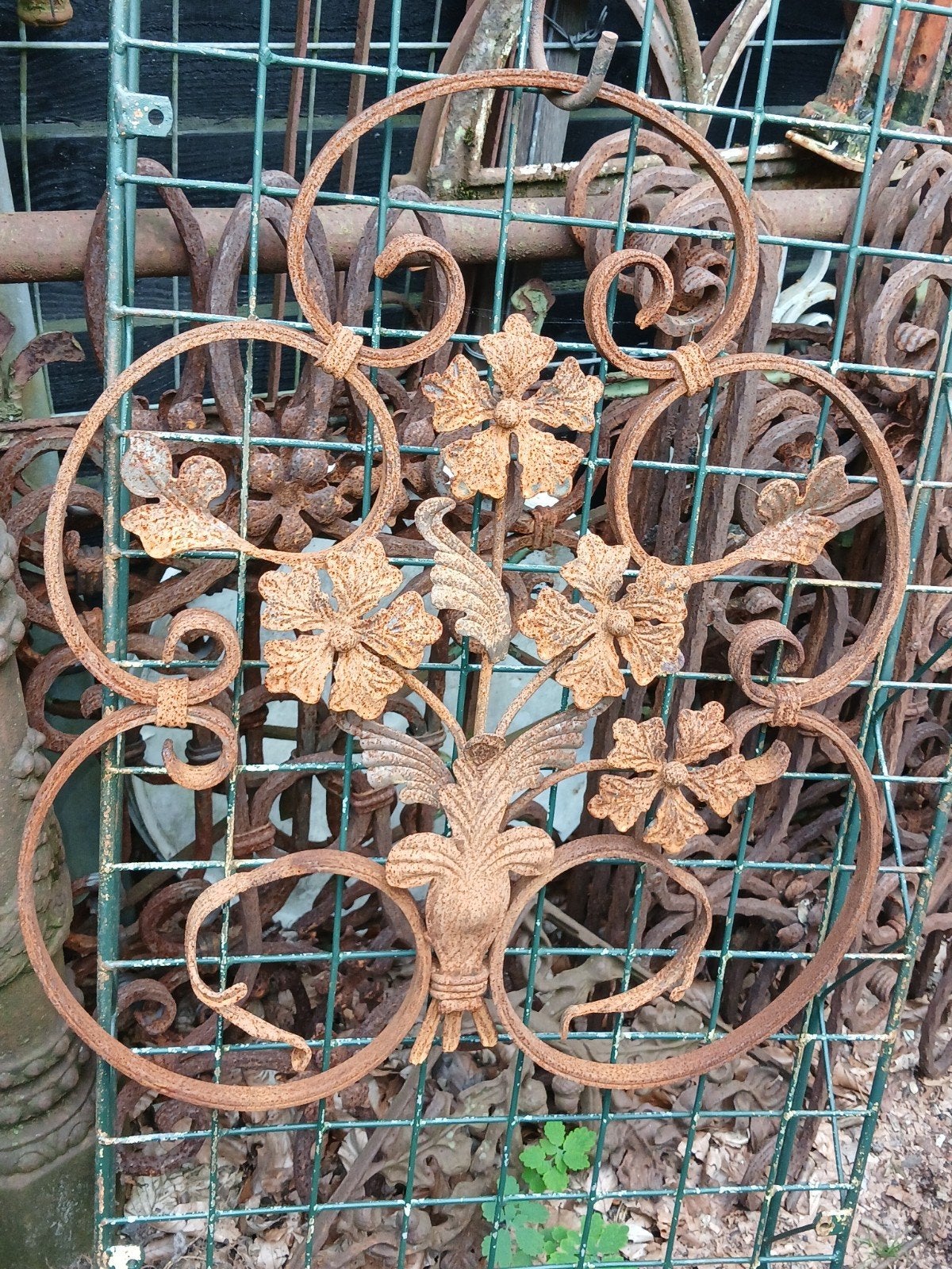 Decoratief Roestig Ornamenten Vr hek balustrade deurrooster, Ophalen