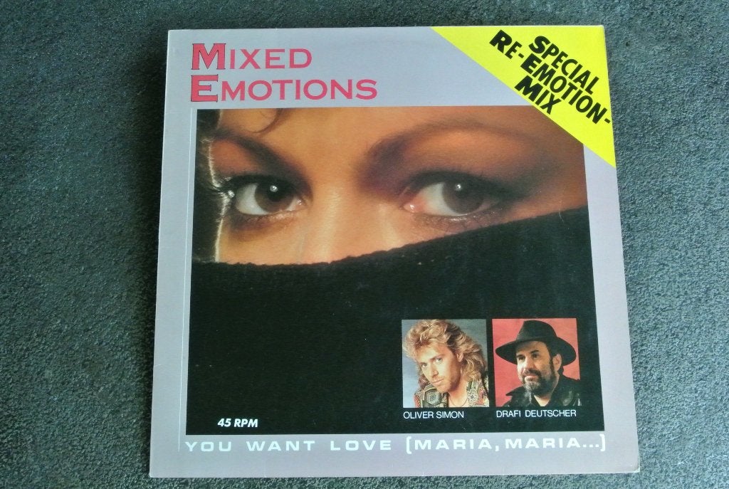 Mixed Emotions ‎– You Want Love (Re-Emotion-Mix)(12”), LP, Originele persing, Ophalen of Verzenden, Zo goed als nieuw