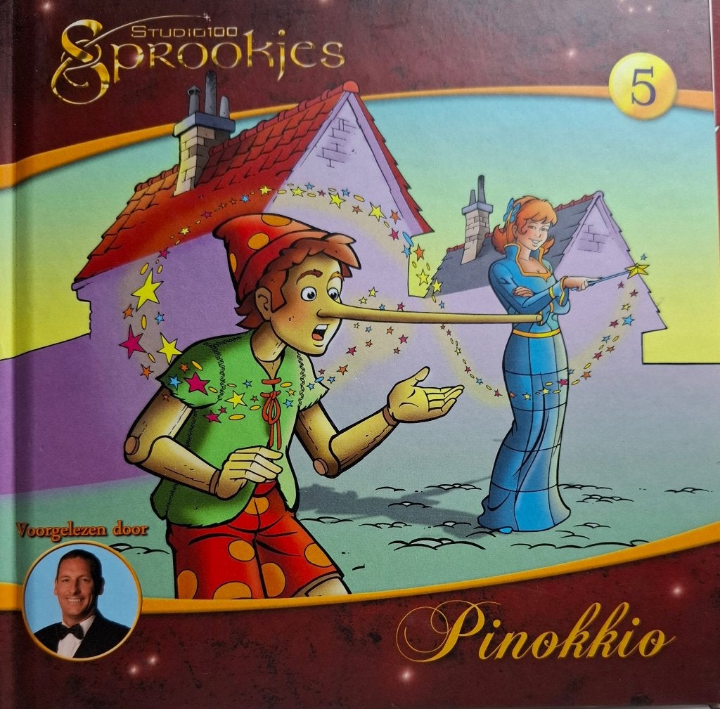 Pinokkio Sprookjes Studio 100 Luisterboek 5 BOEK MET CD, Boeken, Luisterboeken, Kind, Cd, Carlo Collodi, Ophalen of Verzenden