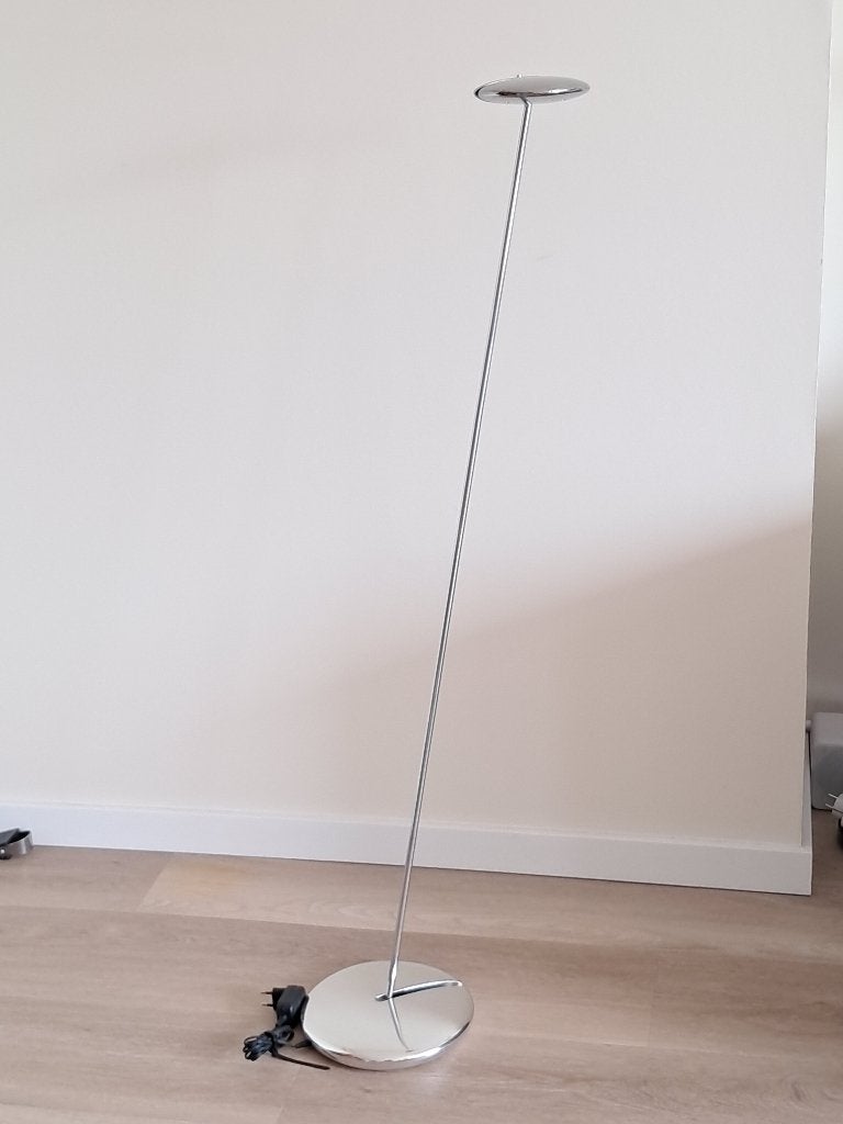 Stijlvolle led vloerlamp/leeslamp, Gebruikt, Overige fittingen, Ophalen of Verzenden, Metaal