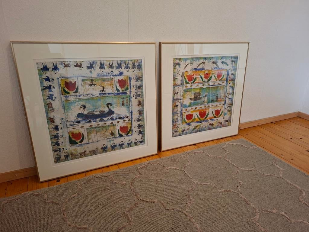 Set van 2 zeefdrukken - Beperkte oplage, Ophalen