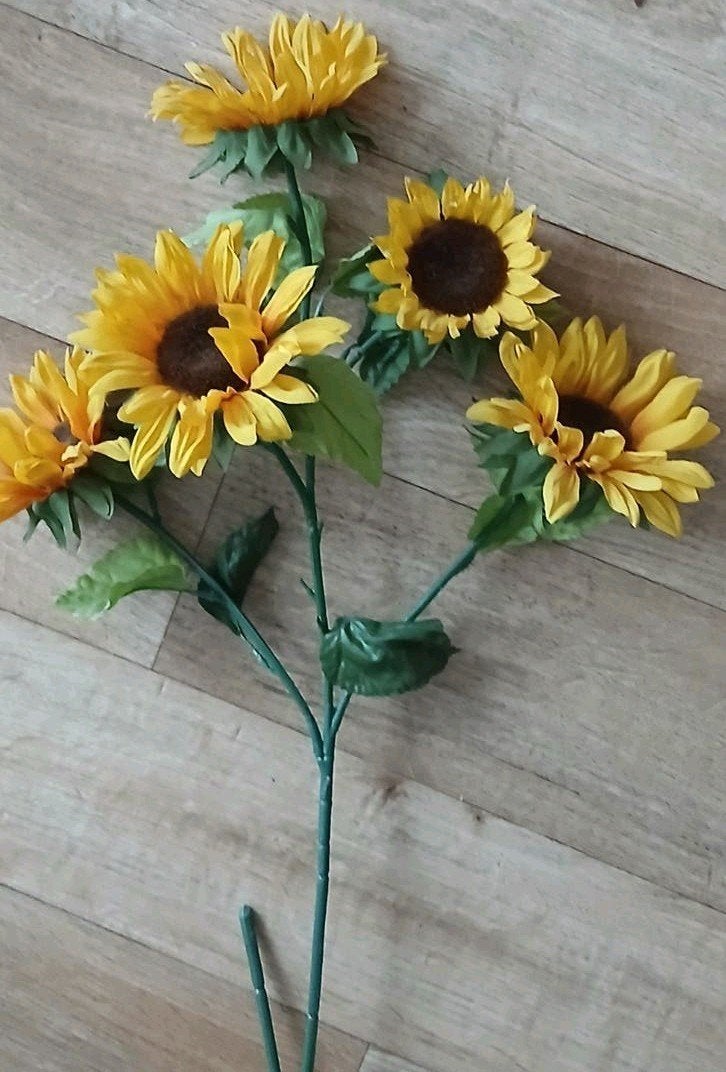 Kunstbloemen (Zonnebloem), Huis en Inrichting, Woonaccessoires | Kunstplanten en Kunstbloemen, Ophalen of Verzenden, Gebruikt
