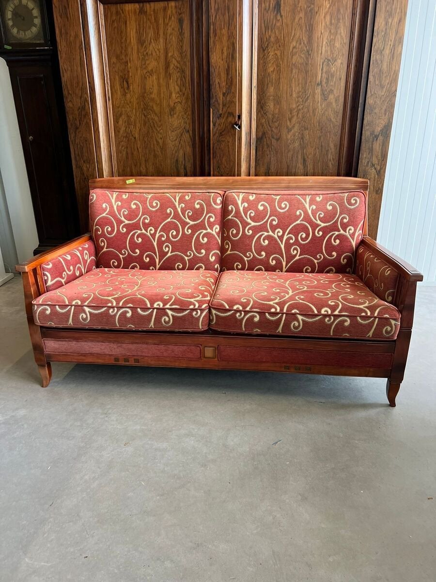 Kavel 122 - Schuitema Decoforma Art Deco 2-zitssbank, Ophalen
