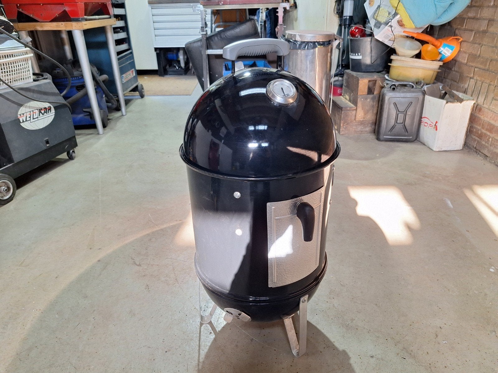 Weber Smokey Mountain Cooker Smoker 37cm, Ophalen, Gebruikt, Weber