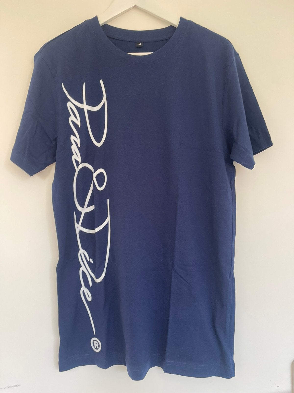 Nieuwe Heren T-shirt Donkerblauw met Print, Ophalen of Verzenden, Zo goed als nieuw, Maat 48/50 (M), Blauw