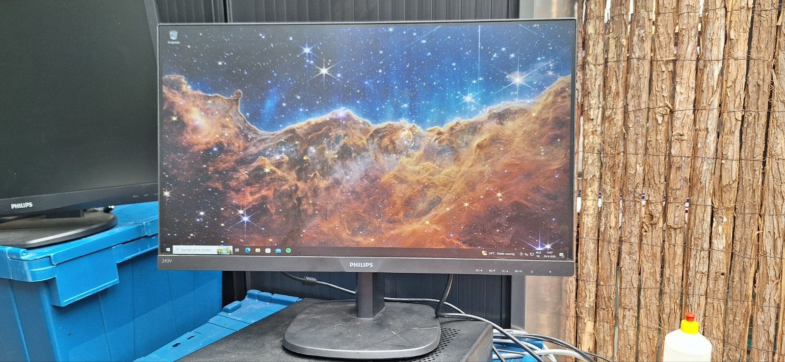 Philips 243V Monitor - Full HD, 24 inch, Computers en Software, Gebruikt, Full HD, Ophalen of Verzenden, Philips