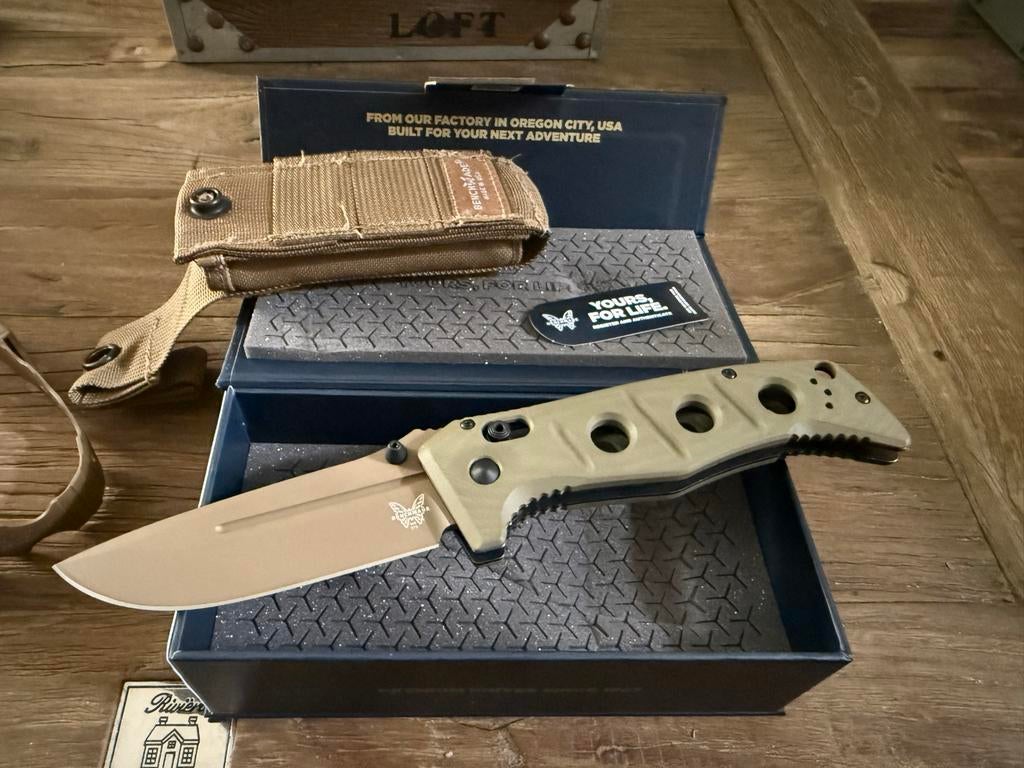Benchmade Adamas Zakmes met foudraal - Nieuw in Doos, Ophalen of Verzenden, Nieuw