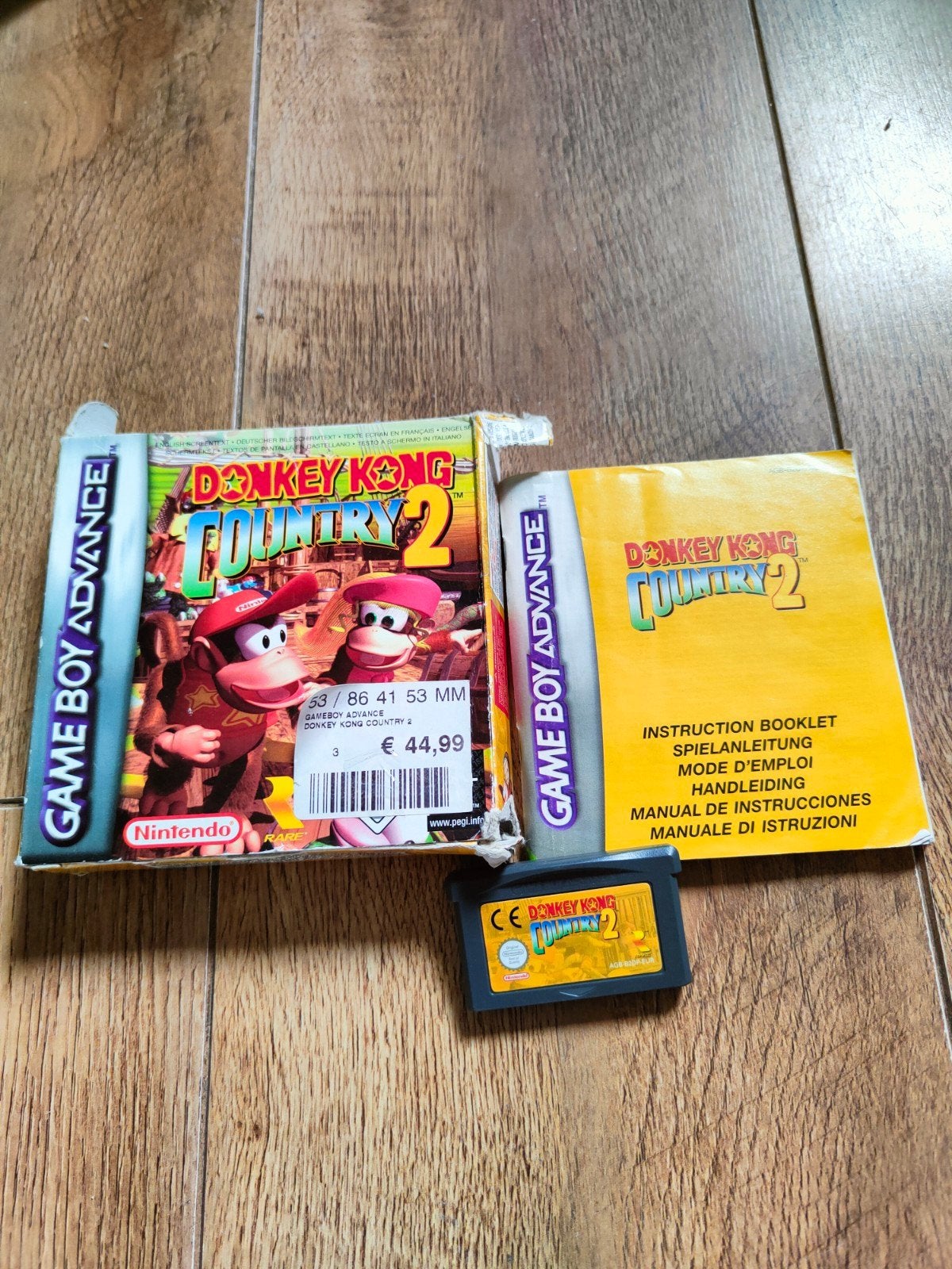 Nintendo Gameboy Advance spel - Donkey Kong Country 2, 1 speler, Ophalen of Verzenden, Zo goed als nieuw, Vanaf 3 jaar