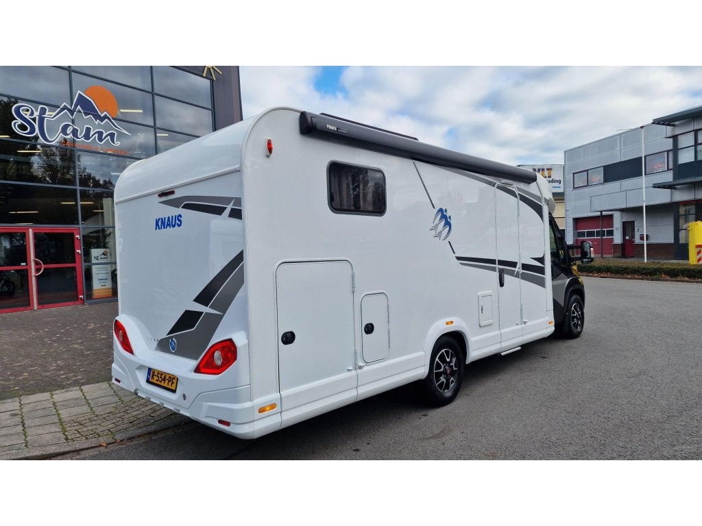 Knaus Live TI 700 MEG enkele bedden zonnepaneel bearlock tv, Caravans en Kamperen, Campers, Ringverwarming, Fiat, Tot en met 2