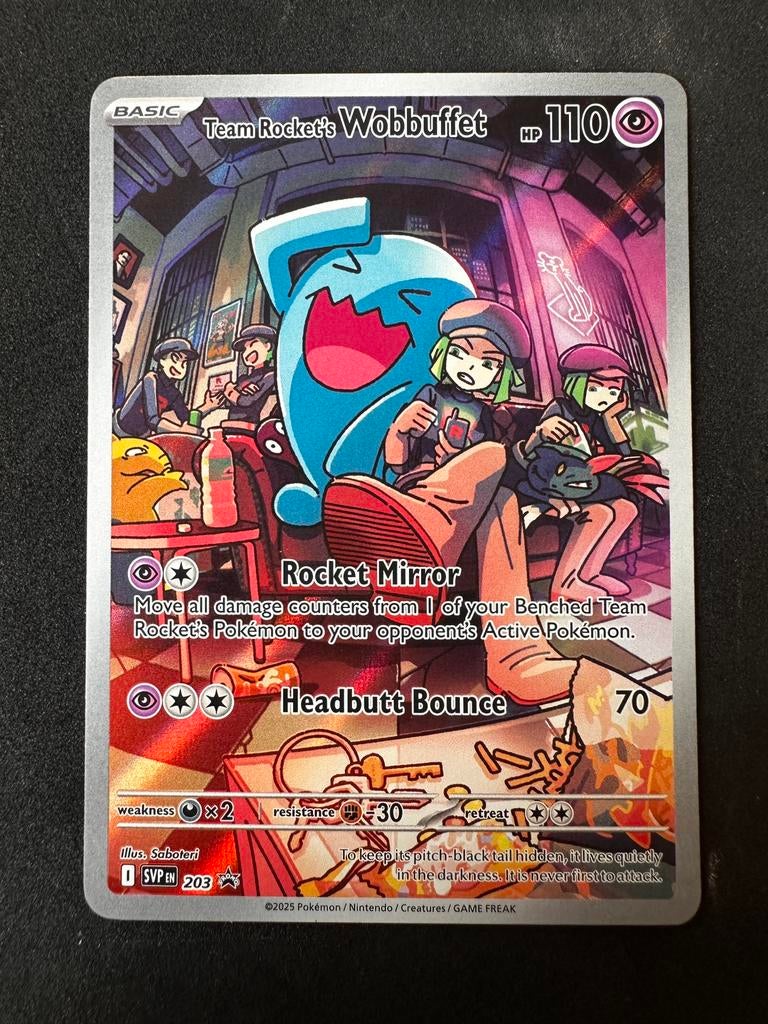 Team Rocket’s Wobbuffet 203 SVP Promo, Verzenden, Zo goed als nieuw
