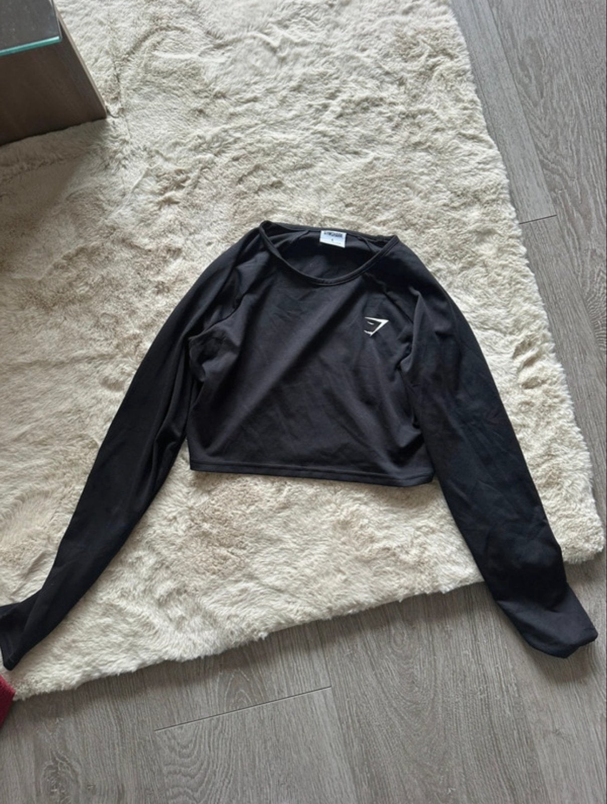 Gymshark zwarte longsleeve maat S, Kleding | Dames, Sportkleding, Verzenden, Zwart, Maat 36 (S), Fitness of Aerobics