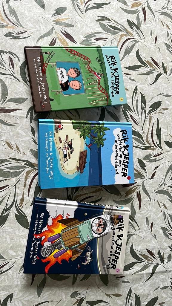 Rik & Jesper boeken deel 1,2 en 3, Ophalen, Fictie algemeen, Rik Kleeven; Jesper Weijs, Zo goed als nieuw