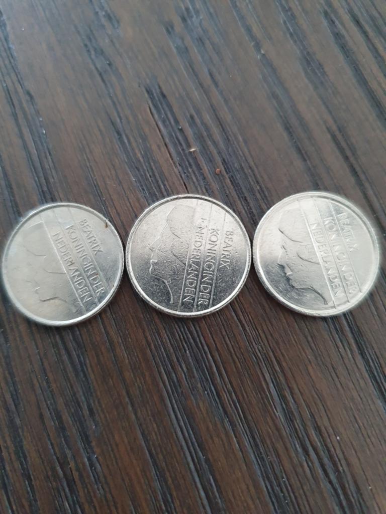 3x Beatrix Koningin der Nederlanden munten, Ophalen of Verzenden, Koningin Beatrix, 25 cent, Setje
